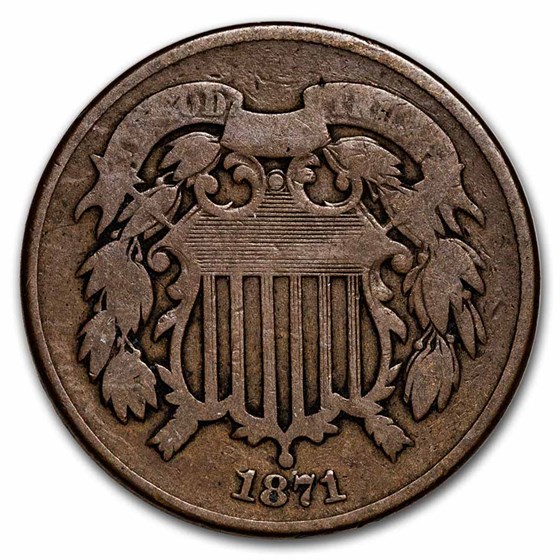 1871 Two Cent Piece VG 1871 Two Cent Piece VG